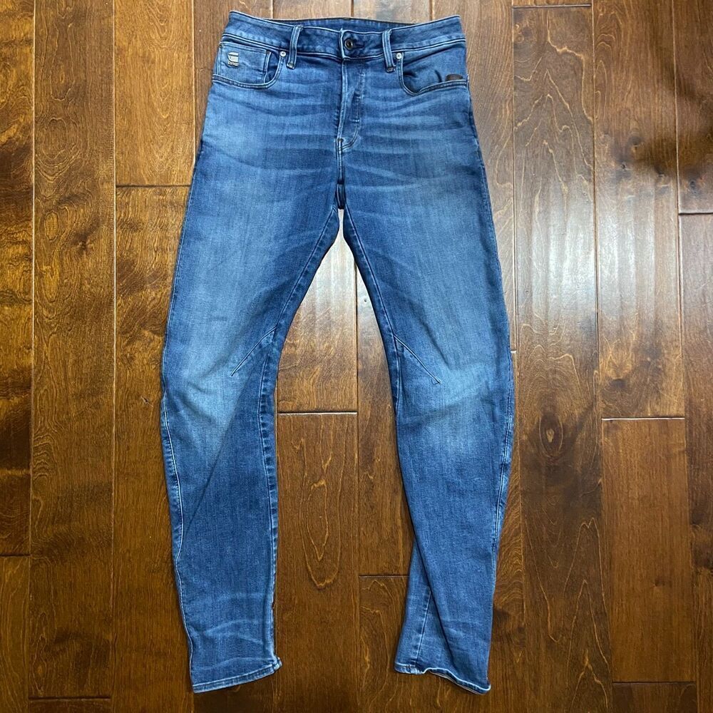 G-Star Raw 3D Slim Arc Cut Denim Stretch Blue Jeans Men's Size 30W x 30L - Picture 2 of 11
